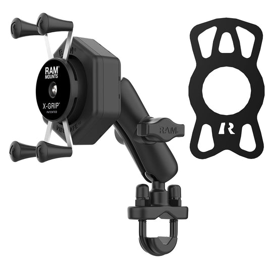 RAM Mount RAM XGrip Phone Mount wVibeSafe UBolt Base Medium RAMB149ZUN7462