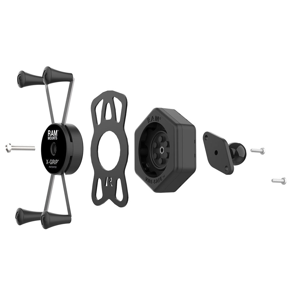 RAM Mount RAM XGrip Large Phone Holder wBall VibeSafe Adapter RAMHOLUN10B462