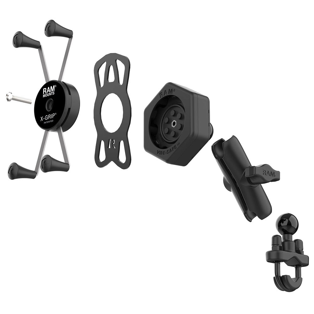 RAM Mount RAM XGrip Large Phone Mount wVibeSafe UBolt Base Medium RAMB149ZUN10462