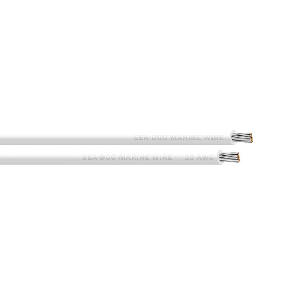 SeaDog 10 AWG White Primary Wire 100 8010052