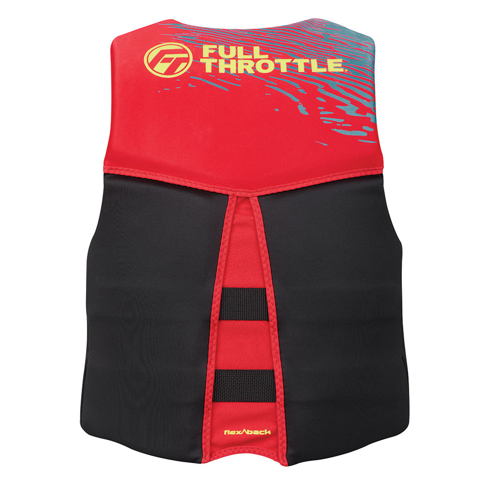 Full Throttle Mens RapidDry FlexBack Life Jacket M RedBlack 14250010003026