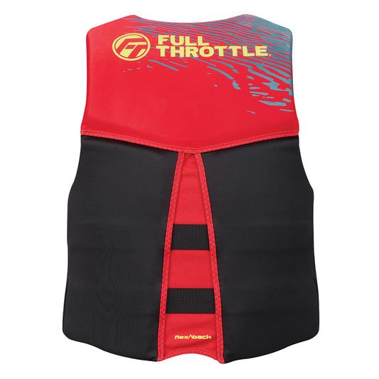 Full Throttle Mens RapidDry FlexBack Life Jacket M RedBlack 14250010003026