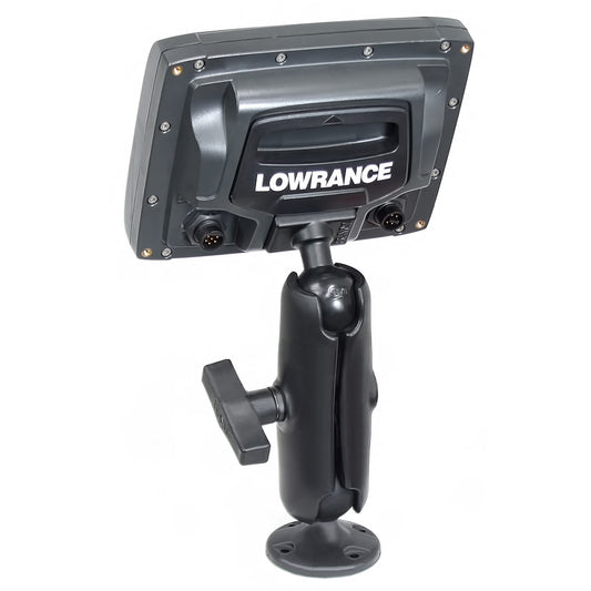 RAM Mount 15 Ball Rugged Use Composite Mount fLowrance Elite5 Mark5 Series Fishfinders RAP101ULO11