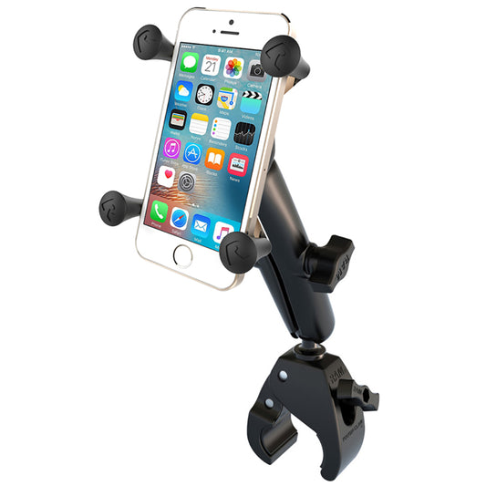 RAM Mount Universal ToughClaw Base wLong Double Socket Arm Universal XGrip CelliPhone Cradle RAMB400CUN7U