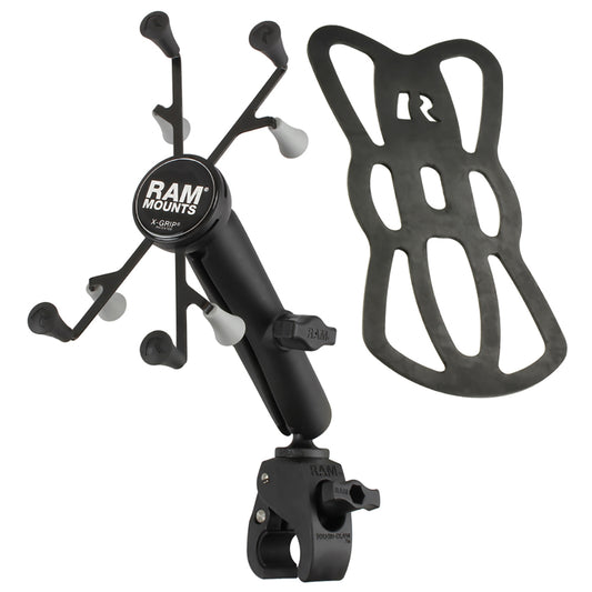 RAM Mount ToughClaw Base wLong Double Socket Arm Universal XGrip Cradle w1 Ball f7 Tablets RAMB400CUN8U