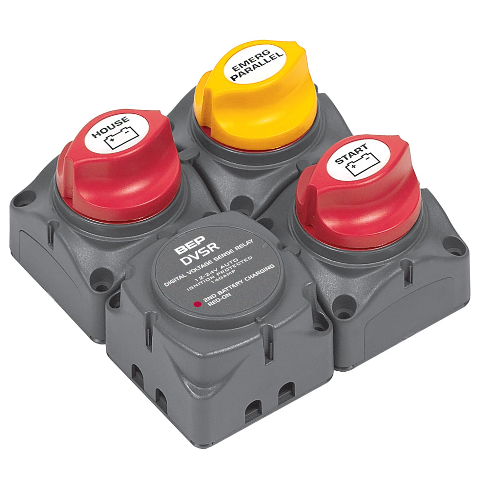 BEP Square Battery Distribution Cluster fSingle Engine wTwo Battery Banks 716SQ140ADVSR