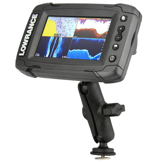 Ram Mount Track Ball Mount fLowrance Elite Hook Mark4 Series Fishfinders RAPB202LO11354TRA1