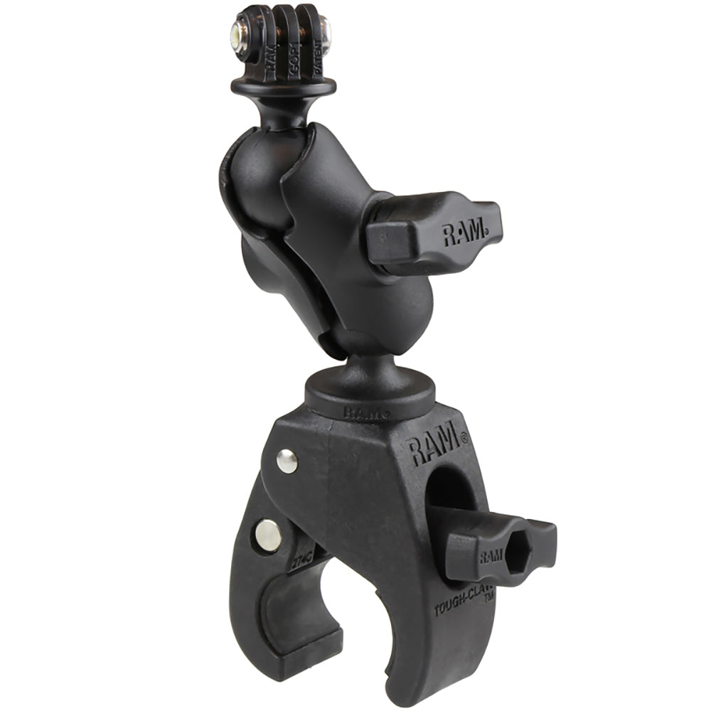 RAM Mount Small ToughClaw Base wShort Double Socket Arm GoProAction Camera Mount RAMB400AGOP1U