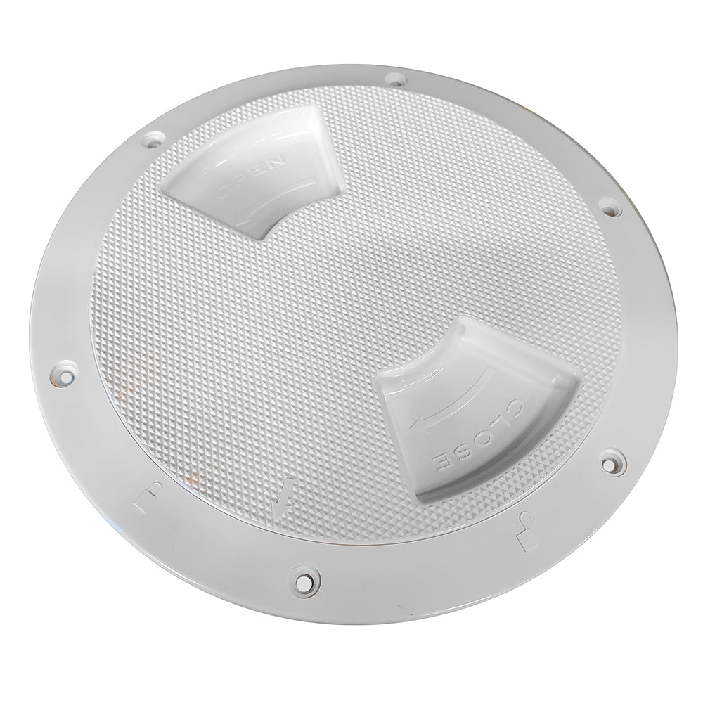 SeaDog Textured Quarter Turn Deck Plate White 6 3361621