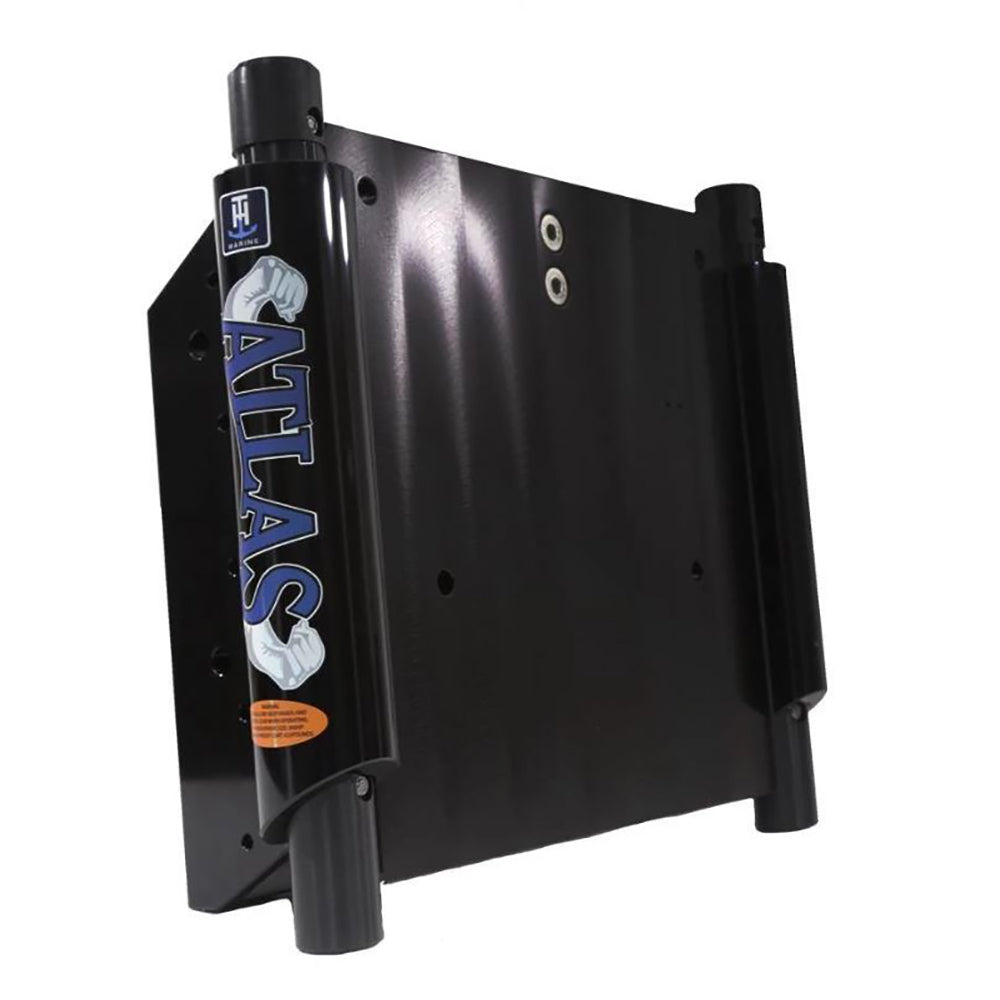 TH Marine ATLAS 8 Set Back Hydraulic Jack Plate Glossy Black Anodized AHJ8VBDP