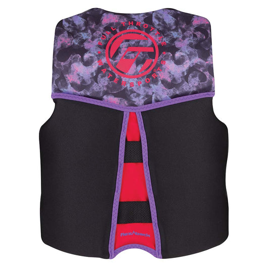 Full Throttle Youth RapidDry FlexBack Life Jacket PinkBlack 14250010500222