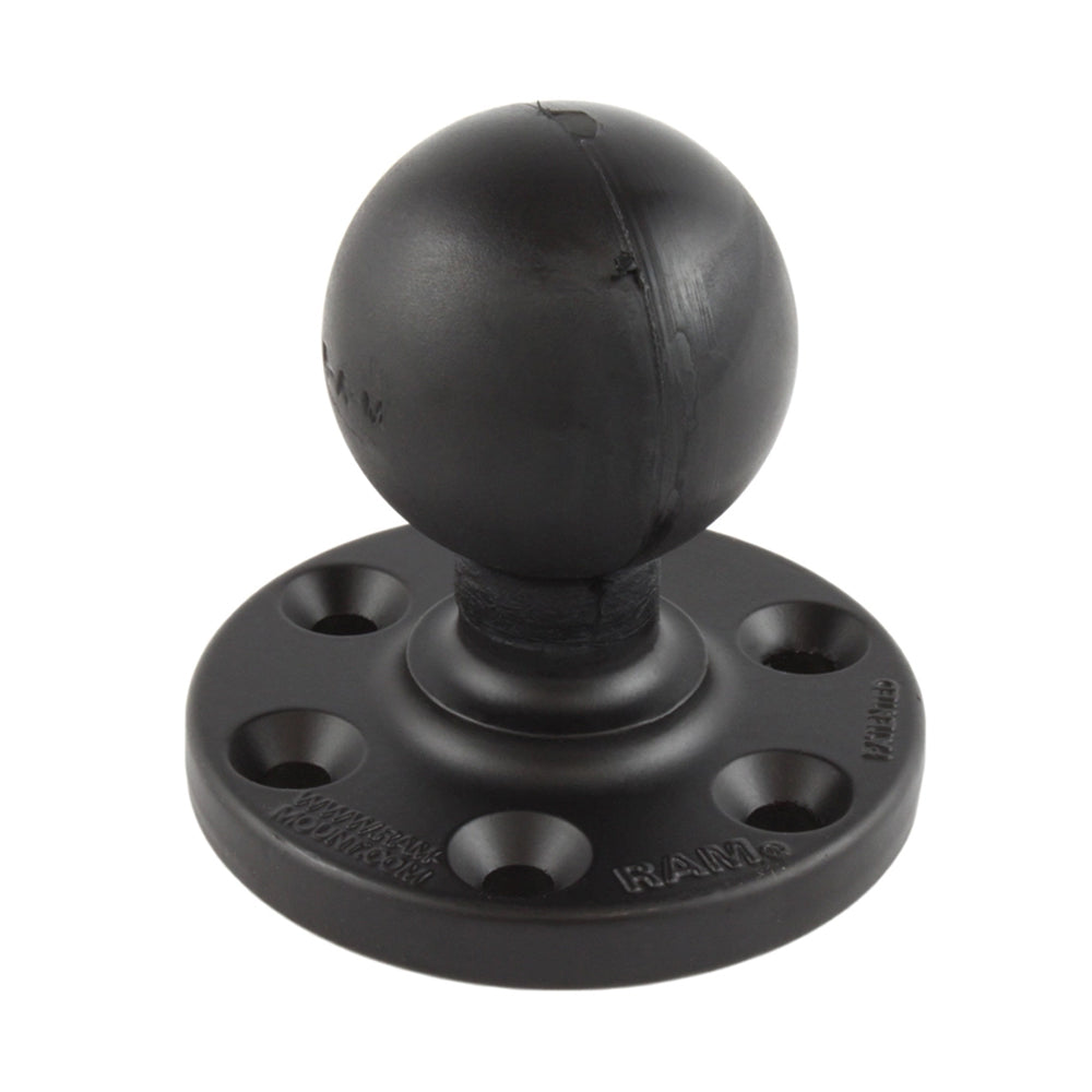 RAM Mount RAM Large Round Plate w6Hole Pattern Ball RAMD202USYM1