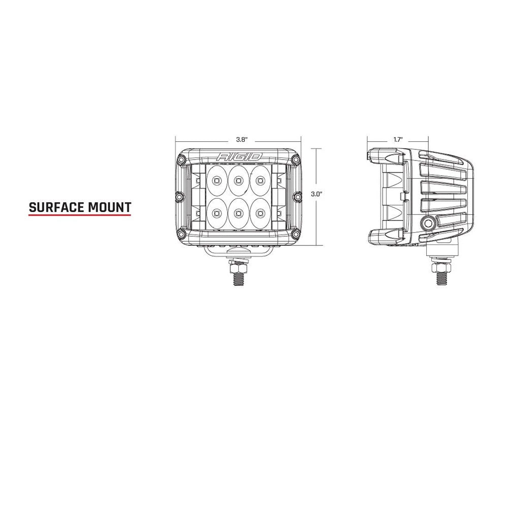 RIGID Industries DSS Spot wAmber Pro Lens Pair 262214