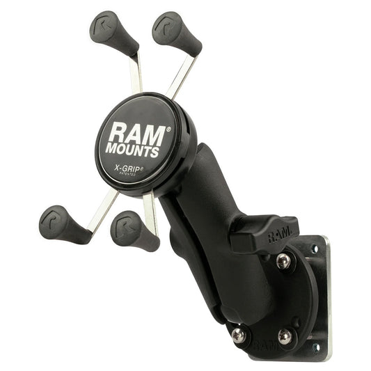 RAM Mount XGrip Phone Mount wDrillDown Base  Backer Plate RAMB138UN7225B2U