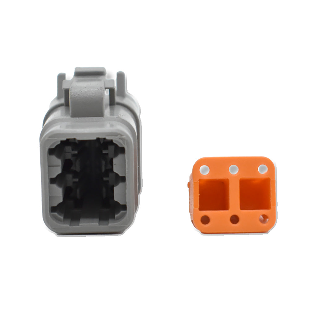 Bluewater 6 Position DTM Female Connector wWedge Lock DTM066S