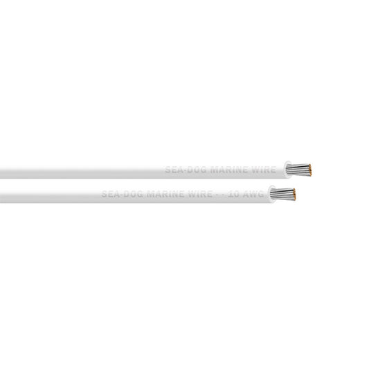 SeaDog 10 AWG White Primary Wire  100 8010052
