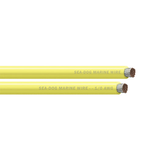 SeaDog 10 AWG Yellow Battery Cable  50 8011031