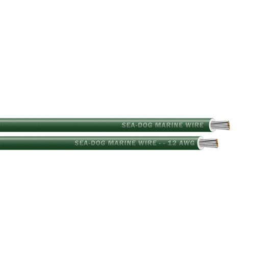 SeaDog 12 AWG Green Primary Wire  100 8012042