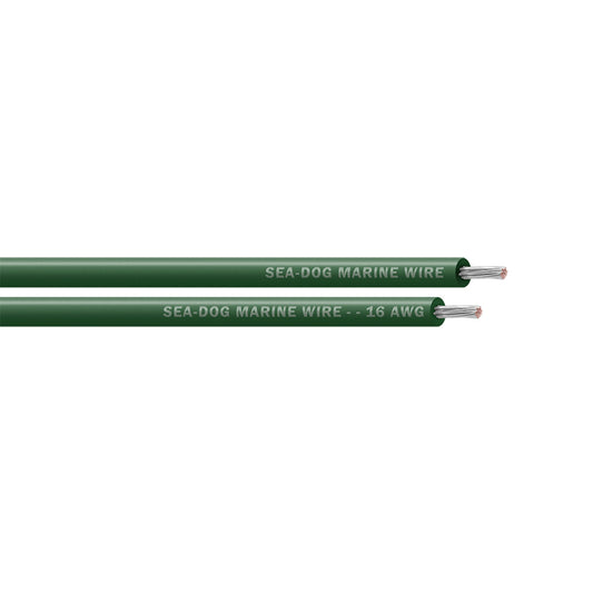SeaDog 16 AWG Green Primary Wire  250 8016044