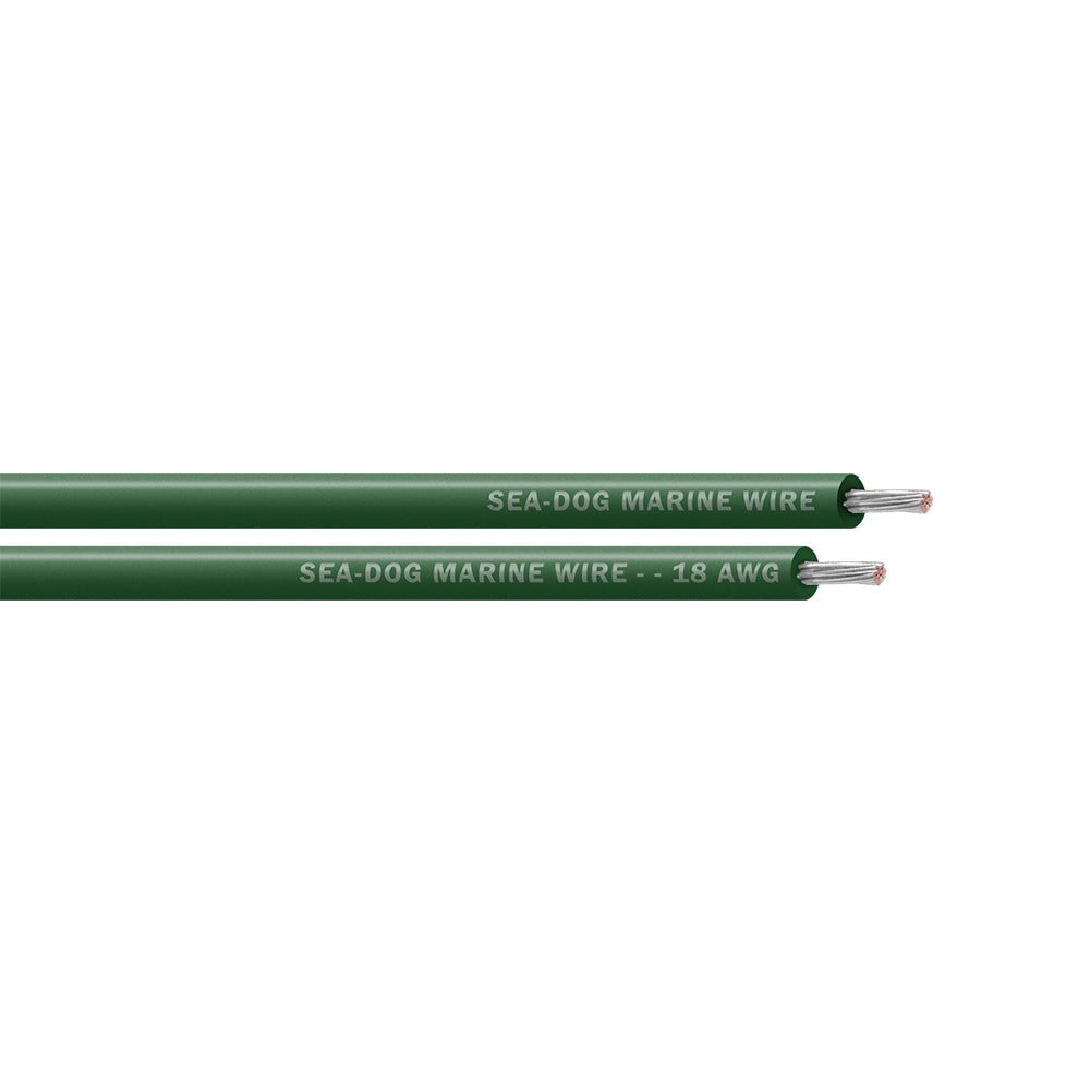 SeaDog 18 AWG Green Primary Wire  500 8018047