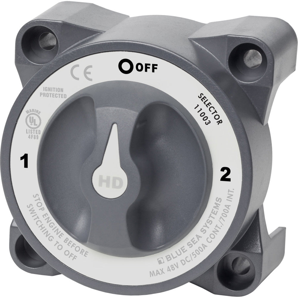 Blue Sea 11003 HDSeries Battery Switch wAlternator Field Disconnect  3Position 11003
