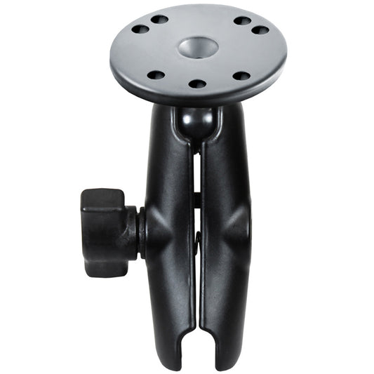 RAM Mount Double Socket Arm w25 Round Base RAMB103U