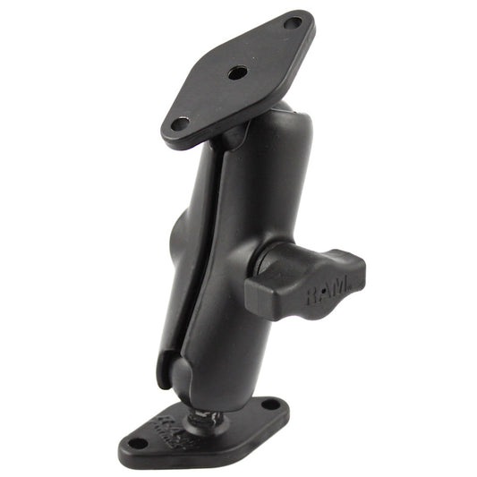 RAM Mount 1 Diameter Ball Mount w2 Diamond Bases RAMB102U
