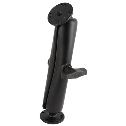 RAM Mount Ball Mount wLong Double Socket Arm  225 Round Bases wAMPs Pattern RAM101UD