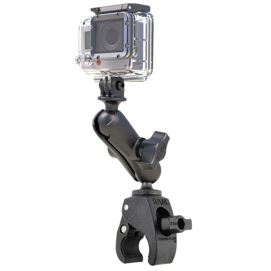 RAM Mount Small ToughClaw Mount wCustom GoPro Hero Adapter RAPB400GOP1U