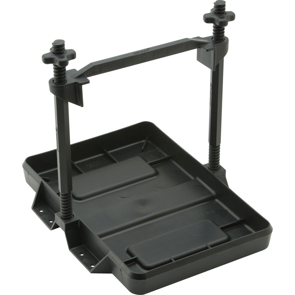 Attwood HeavyDuty AllPlastic Adjustable Battery Tray  27 Series 90985