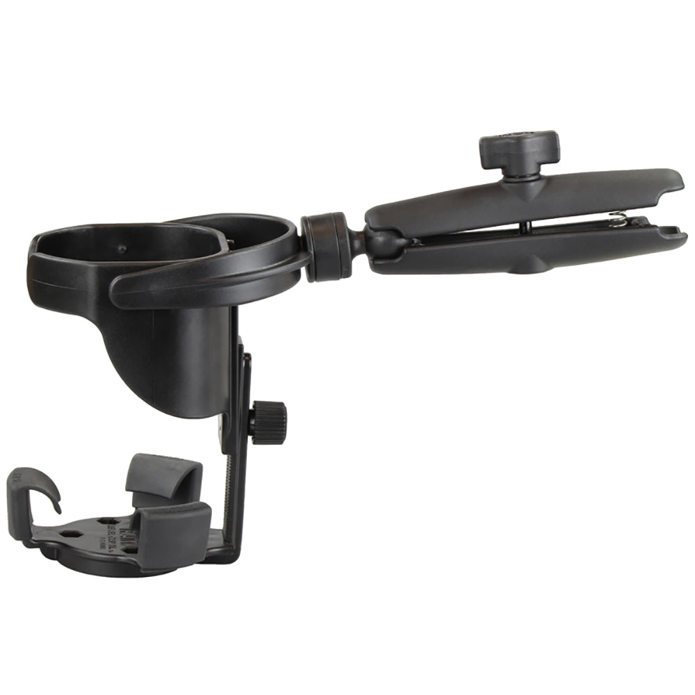 RAM Mount Level Cup XL wLong Double Socket Arm RAMB417BC201U