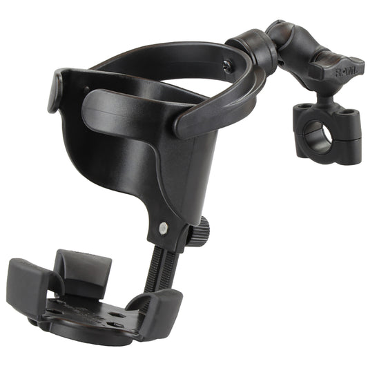 RAM Mount RAM Level Cup XL with Torque 34  1 Diameter Rail Base and Short Arm RAMB408751A417U