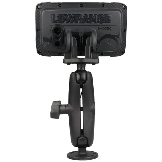 RAM Mount C Size 15 Fishfinder Mount for the Lowrance Hook2 Series RAM101LO12