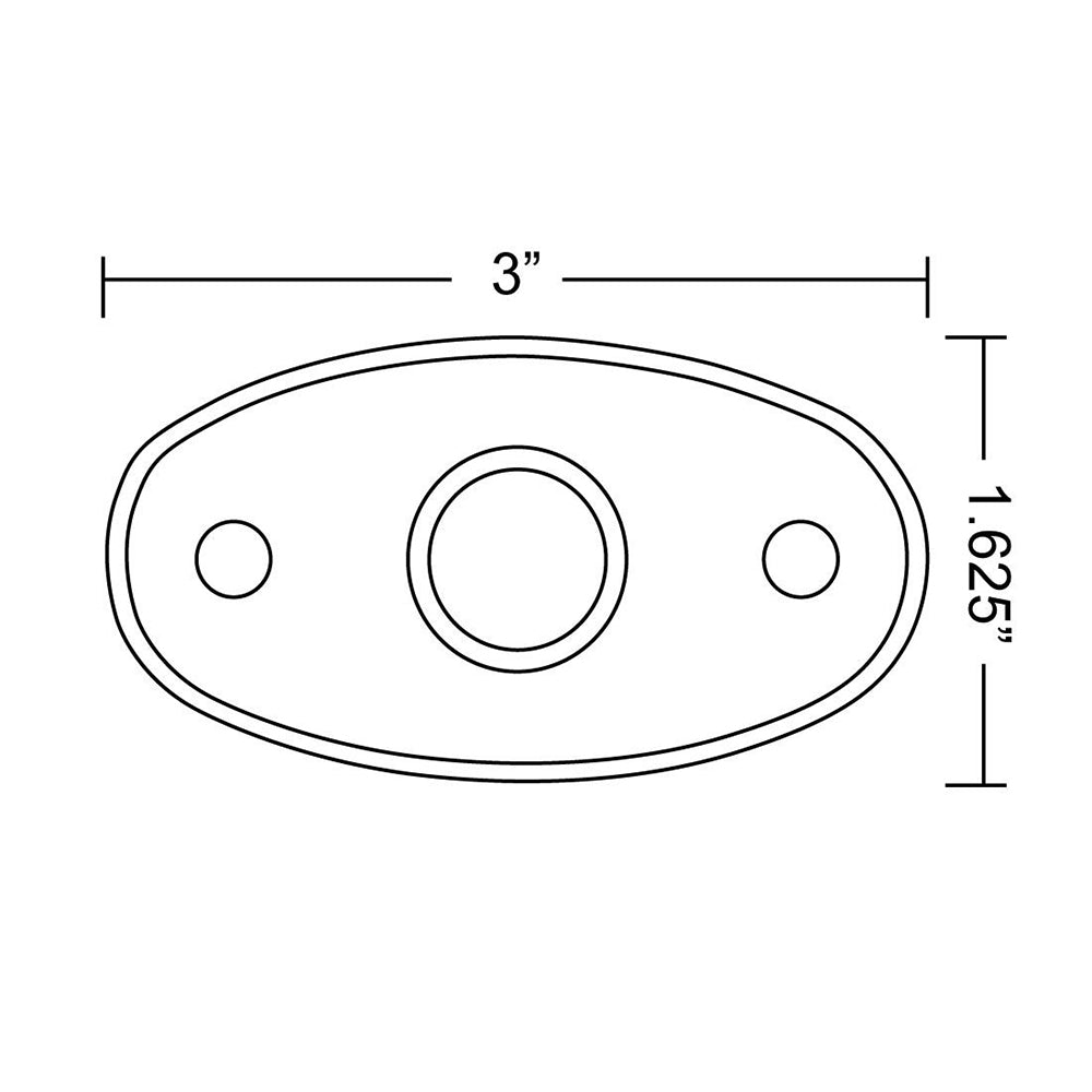 RIGID Industries ASeries Black Low Power LED Light  Single  Red 480043