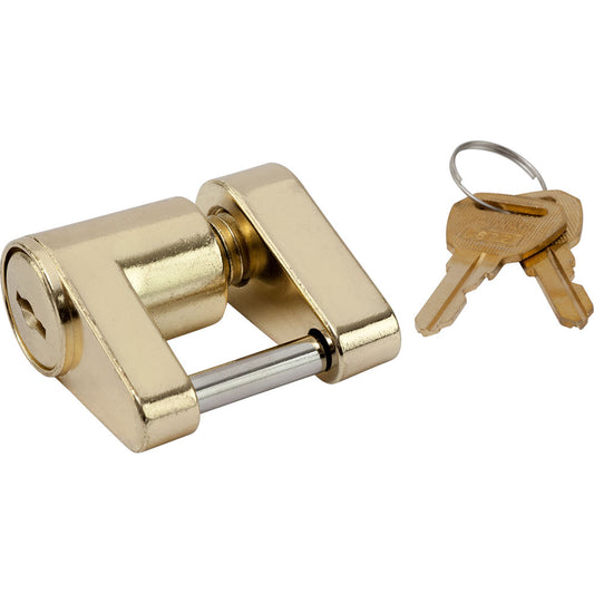 SeaDog Brass Plated Coupler Lock  2 Piece 7510301