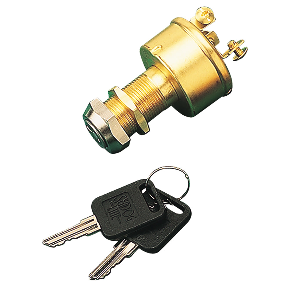 SeaDog Brass 3Position Key Ignition Switch 4203501