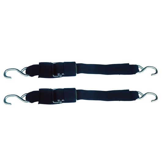 Rod Saver Stainless Steel Quick Release Transom TieDown  2 x 3  Pair SSQRTD3