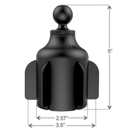 RAM Mount RAM XGrip Large Phone Mount wRAM Stubby Cup Holder Base RAPB2994UN10U