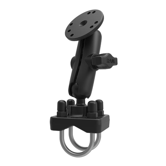 RAM Mount RAM Double UBolt Rail Mount fSmaller Rails RAMB101235U