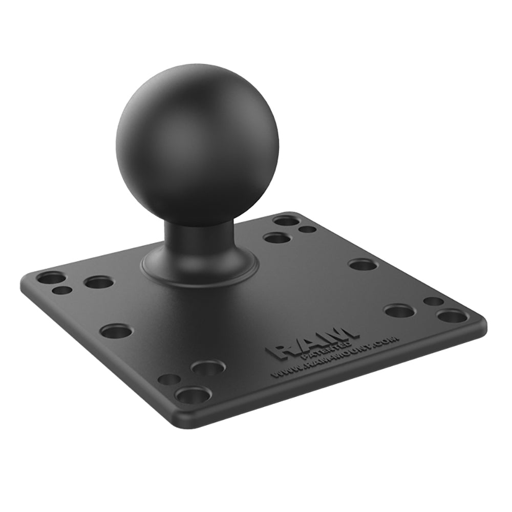 RAM Mount RAM Steel Reinforced 100x100mm VESA Plate wBall RAMD246UIN1