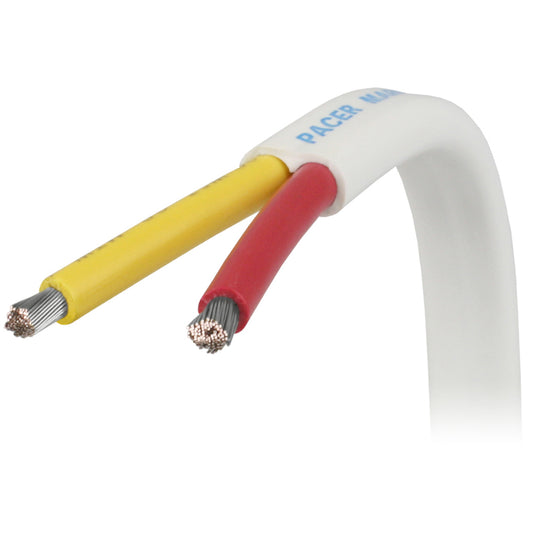 Pacer 122 AWG Safety Duplex Cable  Flat Cable  RedYellow  Sold By The Foot W122RYWFT